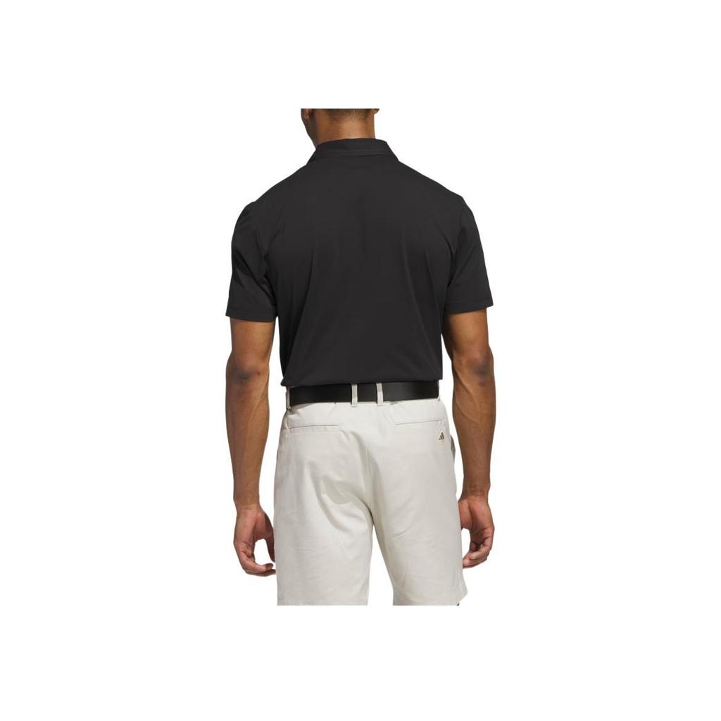 Adidas Ultimate365 Golf Twistknit Tour Fashion Simple Soft Versatile Short Sleeve Polo Shirt Men tops Black JN9081