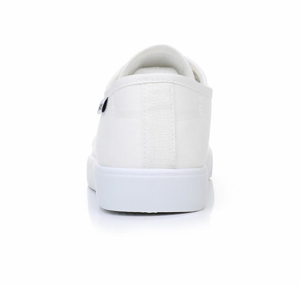Women's White Lace-up Canvas Shoes - Soft, Breathable, Casual All-Match Sneakers for Spring and Autumn