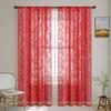 Transparent Window Drapes Gauze Tulle Curtain Window Treatment Lace Sheer Curtain  Bedroom