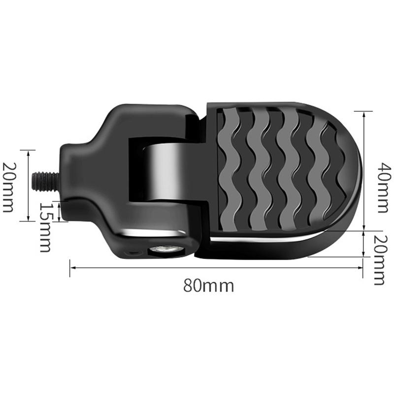 Electric Bicycle Rear Pedal Bicycle Rear Wheel Folding Pedal Electric Standing Person Universal Pole Mountain Bike Pedal