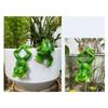 Frog Figurine Indoor Frog Sculpture Frog Figurine Flower Pot Vase Hugger Planter Hanging Resin Statue Sculpture Indoor
