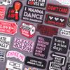Letters Embroidery Patches For Clothes Positive Text Iron On Patches Sew On Hat T-Shirt Boys/Girls Patch Decoration Sticker Logo