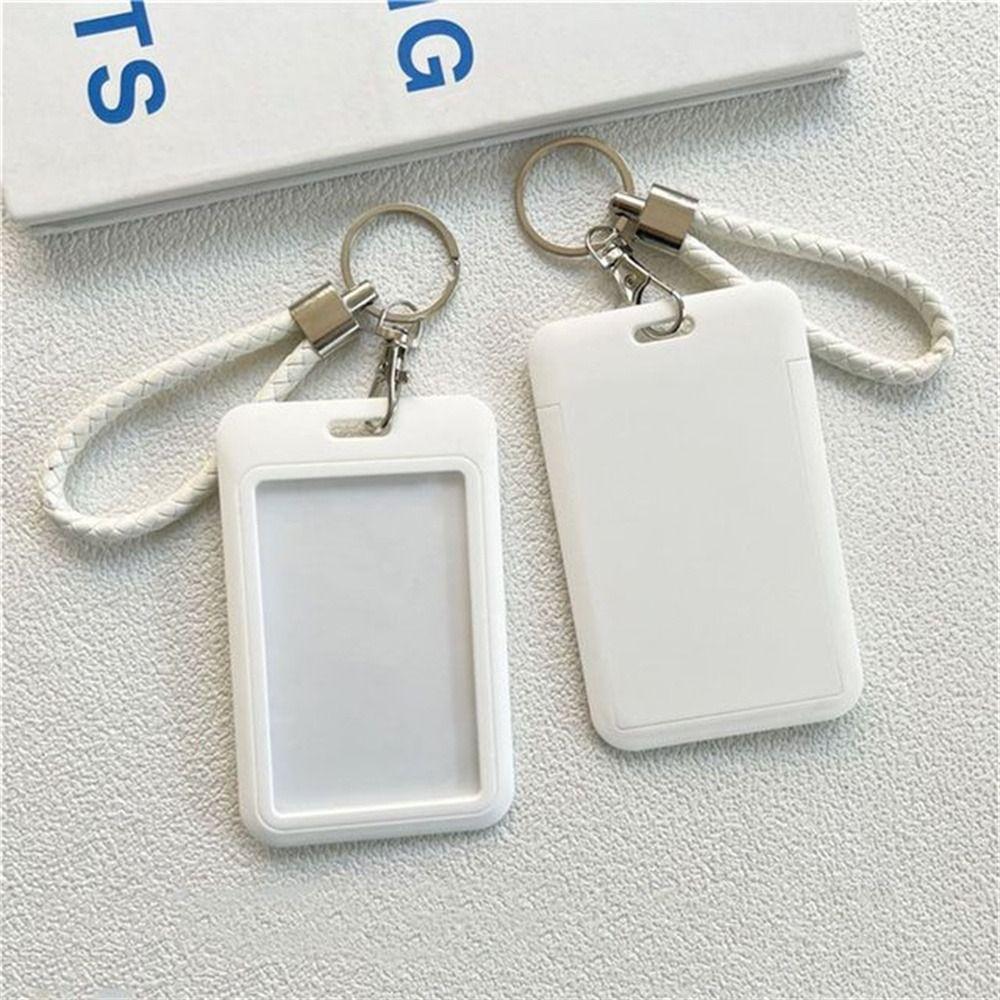 Card Keyring Business Key Chain Badge Holders ID Card Holders ID Card Protective Bus Card Cover