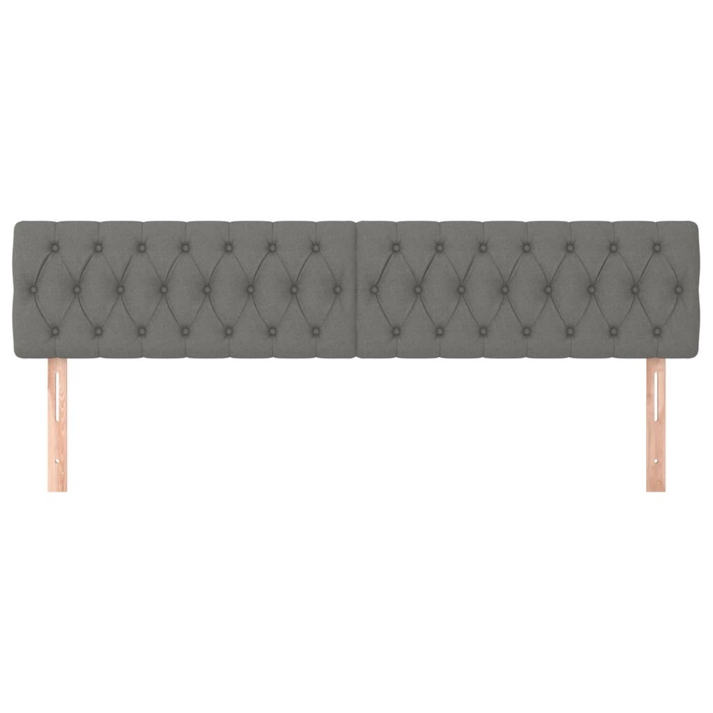 Headboards Dark Grey 180 x 7 x 78 88 cm Fabric