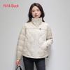 Women's Spliced Stand-Collar Duck Down Jacket