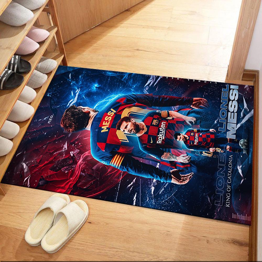 Messi 6 Area Rug Perfect for Balcony Outdoor Bedrooms Hallway Antislip Carpet Anime Office Decor Spiritual Gift
