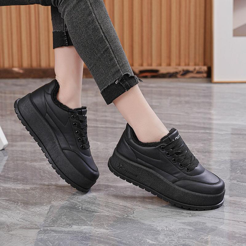 Winter new velvet thickened warm ins snow boots platform cotton shoes casual shoes MR