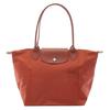 Le Pliage Solid Color Foldable Tote Bag With Leather Trim Women Tote Bags Brick-Red 1899089P97