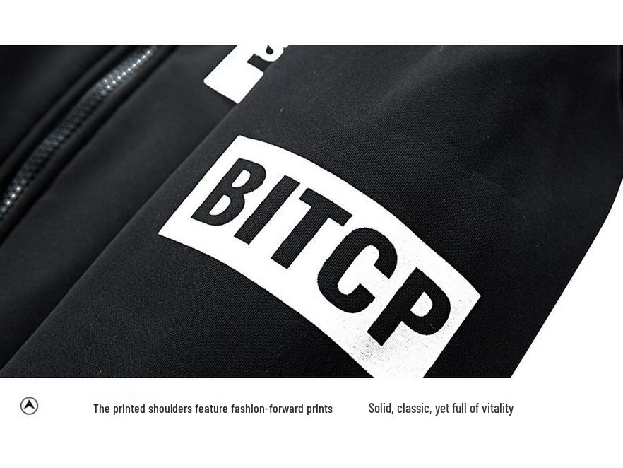 Men's Fleece-Lined Sports Set: Jacket & Long Pants, Plus Size M-8XL, Autumn/Winter.