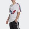 adidas originals MENS Tricol Logo Printed Crew Neck Short Sleeve White Men's GQ8921