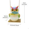 Hanging Flower Pot Decorative Figurine Owl Statue Resin Creative Flowerpot Animal Sculpture for