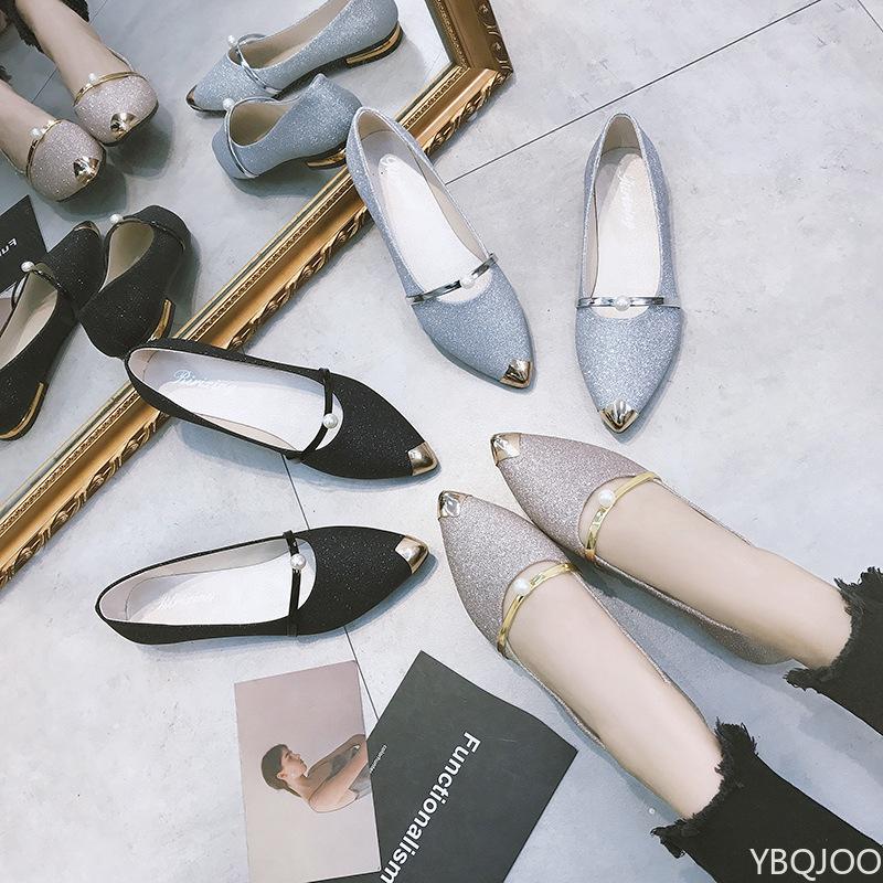 Dámské nové ploché ležérní pohodlné boty se špičkou na nízkém podpatku elegantní boty venkovní dámské baleríny Zapatos Mujer 2025