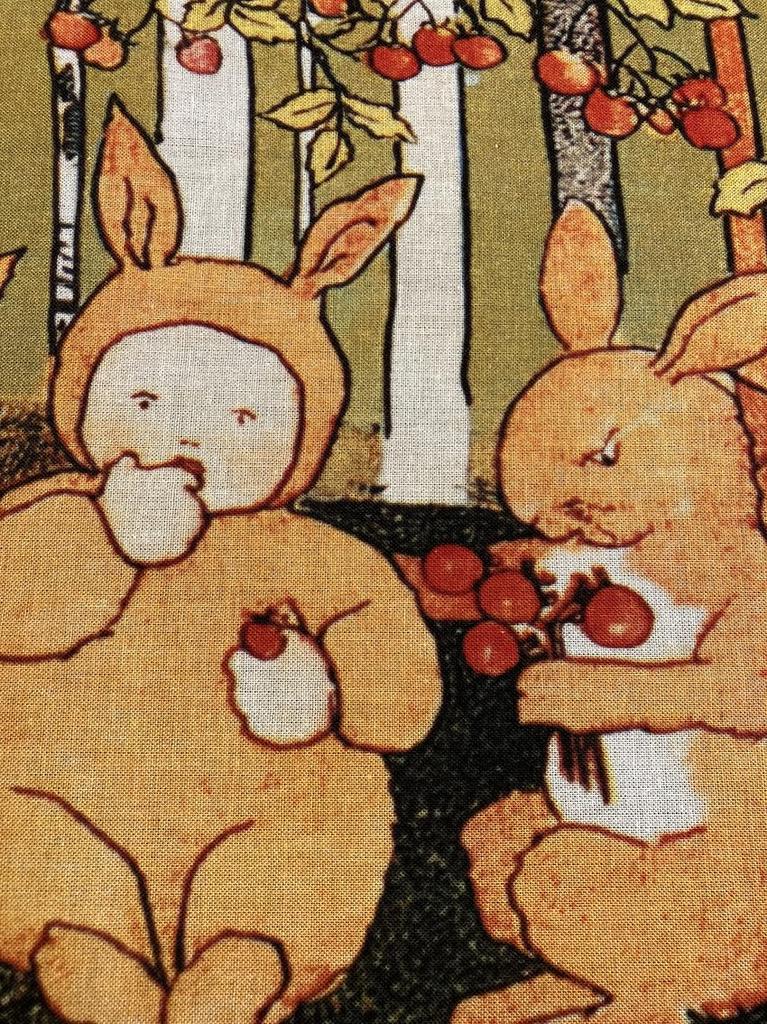 hand towel from all over the To the Land of Rabbits by Sibylle von Olfers Ukiyo-e world