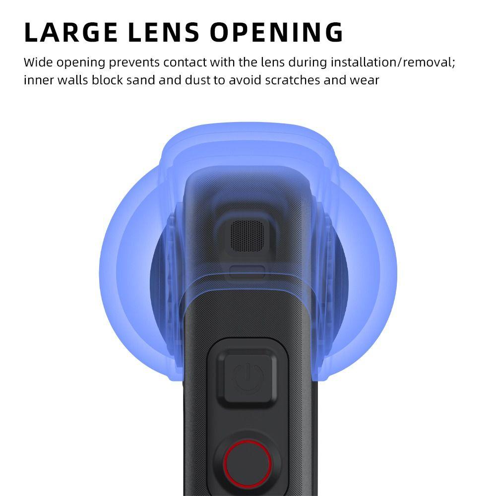 Anti-Scratch Camera Lens Cap Silicone Lens Protector for Insta360 X6 Action Camera Accessories