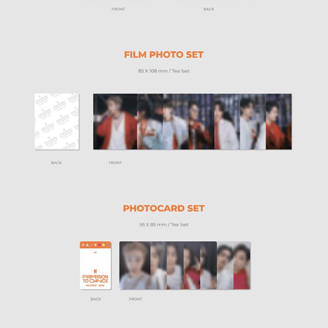 

[USED] BTS PERMISSION TO DANCE trading cards