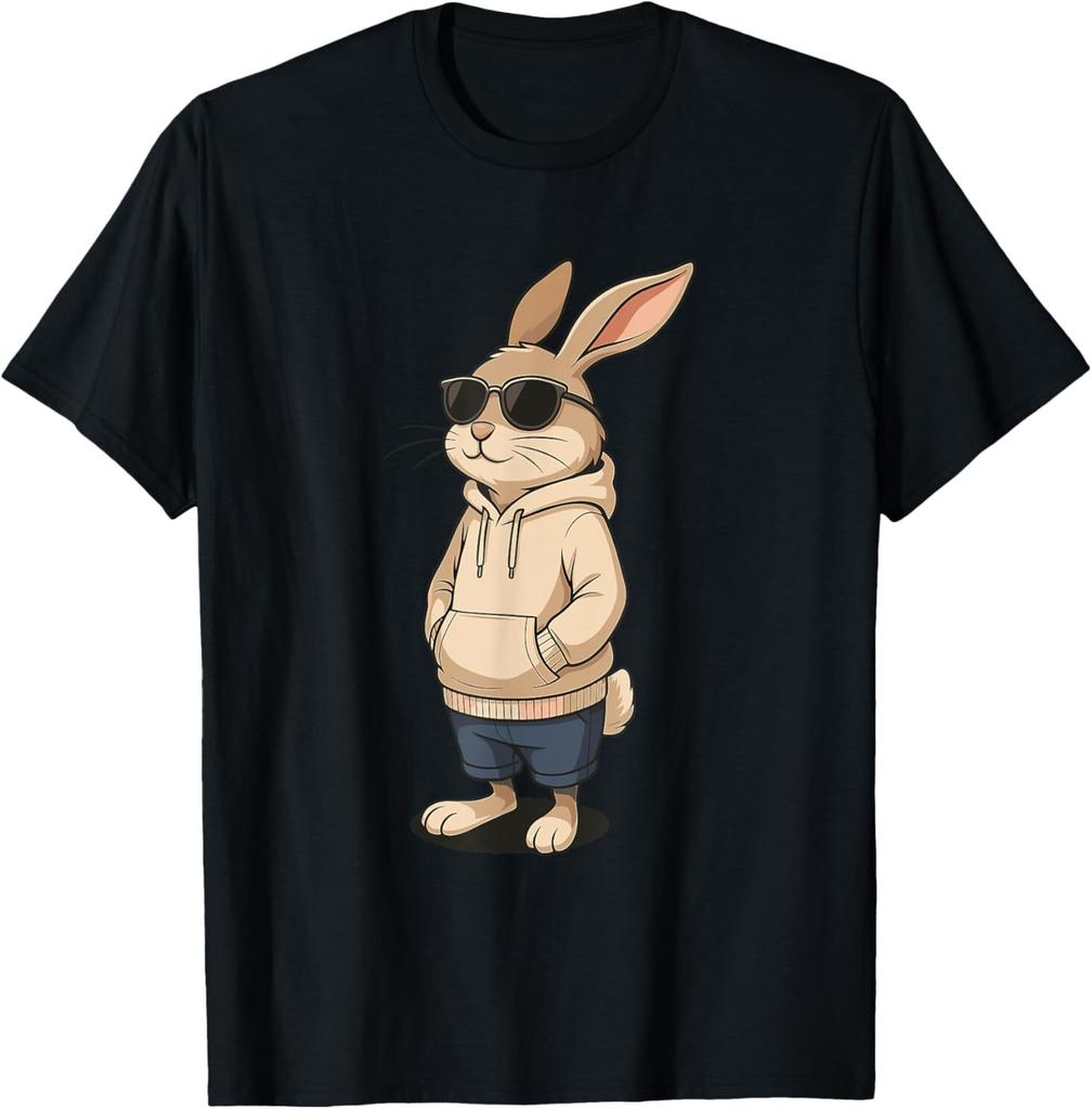 Bunny Face With Sunglasses Easter Day For Boys Unisex Funny TShirt