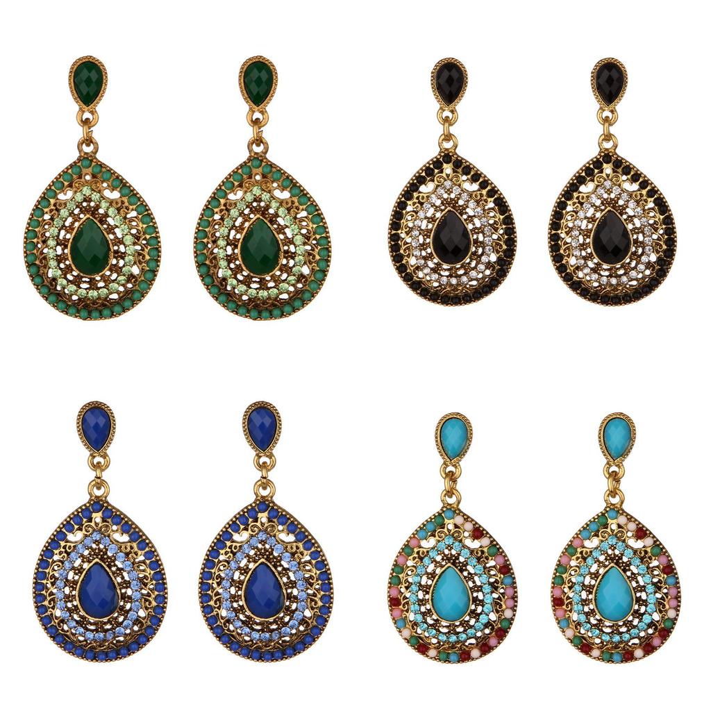 Elegant Pearl Water Drop Earrings With Rhinestone Accents For Formal Occasions And Gift Giving