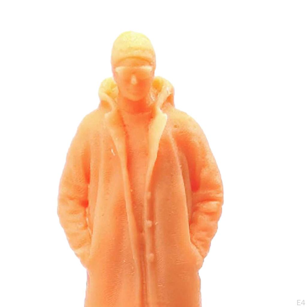 1/64 Scale Figures for Miniature Scenes, Tiny People Resin Models Diorama and Garden
