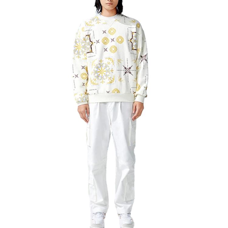 Li Ning CF Sweatshirt Unisex Ecru Couple's AWDRG13-3