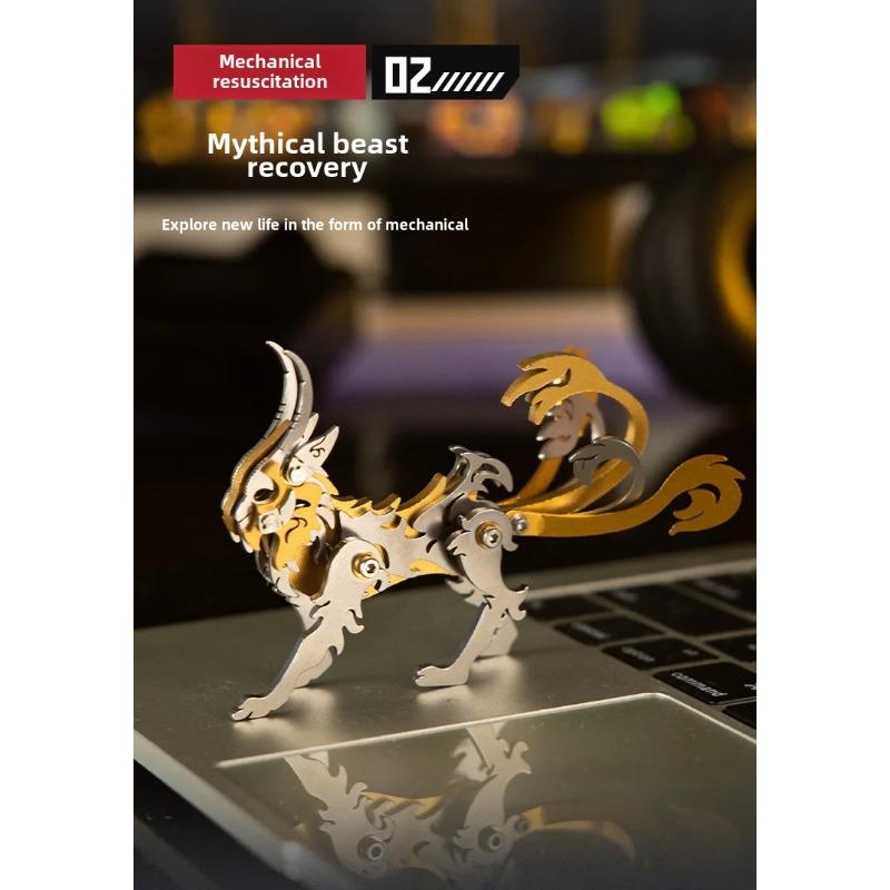 

3D головоломка металлическая модель строительные наборы Божественный зверь свирепые механические животные головоломка DIY сборка игрушка для взрослых детей