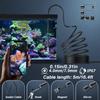 1920P HD Endoscope Camera 164ft Semi Rigid Snake 8 Adjustable LED Lights IP67 Waterproof Borescope for iOS Android