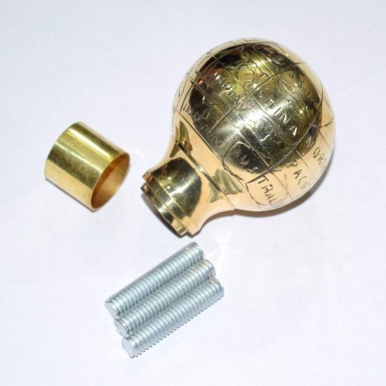 brass Cast ball head with external handle Solid cane Cane handle