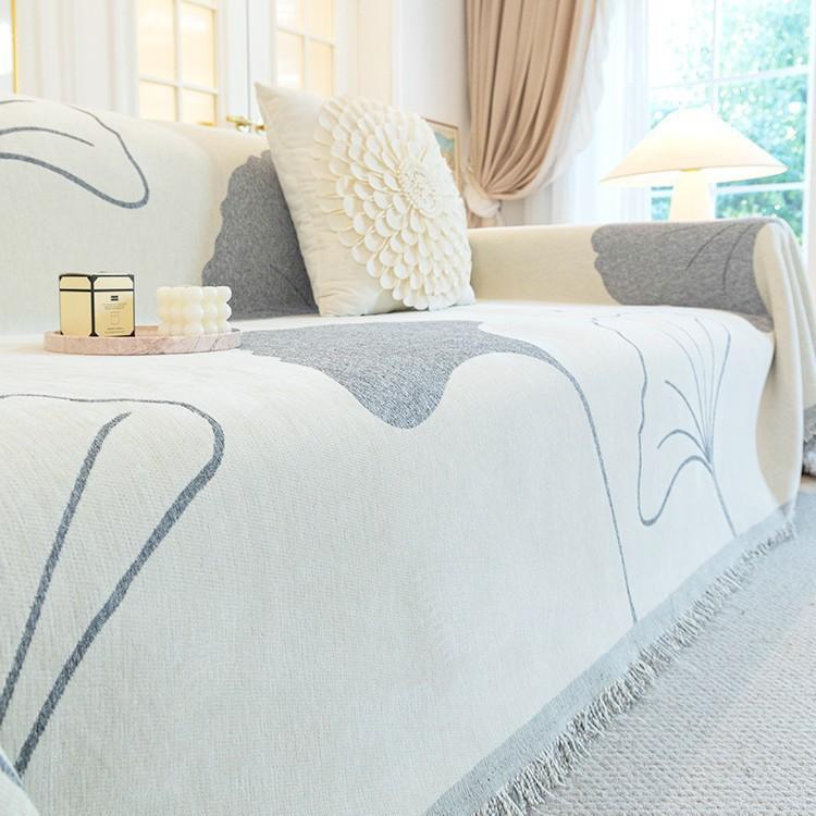Feiyang Sofa Towel, Ginkgo Biloba Pastoral Simple Sofa Cover, Sofa Cover, Amazon Non-slip Sofa Cover