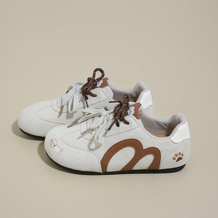 Popular versatile niche thick baseplate shoes women's autumn Dexun Forrest Gump shoes 2025 new lightweight casual sports bread shoes