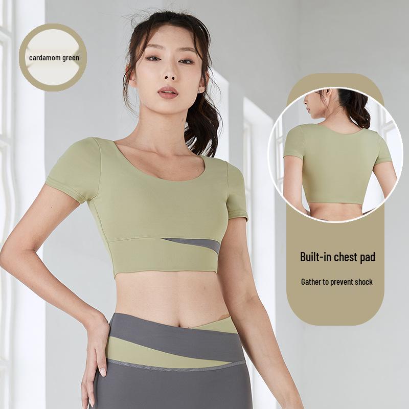 Dámská podzimní jógová souprava: Profesionální nárazuvzdorná sportovní podprsenka a vesta pro fitness a běh