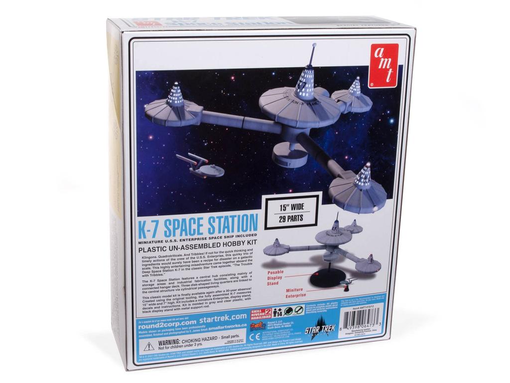 AMT Star Trek Space Station Width Approximately 400mm Plastic Model AMT1415 K-7 Non-Scale
