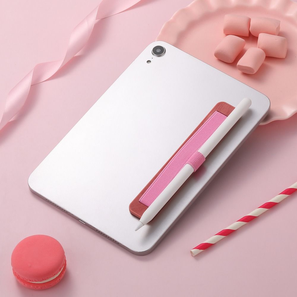 Anti-loss Tablet Hand-Strap PU Leather Pencil Holder Stylus Pen Sleeve  for Tablet Phone eReader