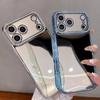 Make up Mirror Phone Case For iPhone 17 Pro Max Bling Diamonds Cover Funda For iPhone 16 ProMax 15 Pro 14Pro 13 12 Soft Shell