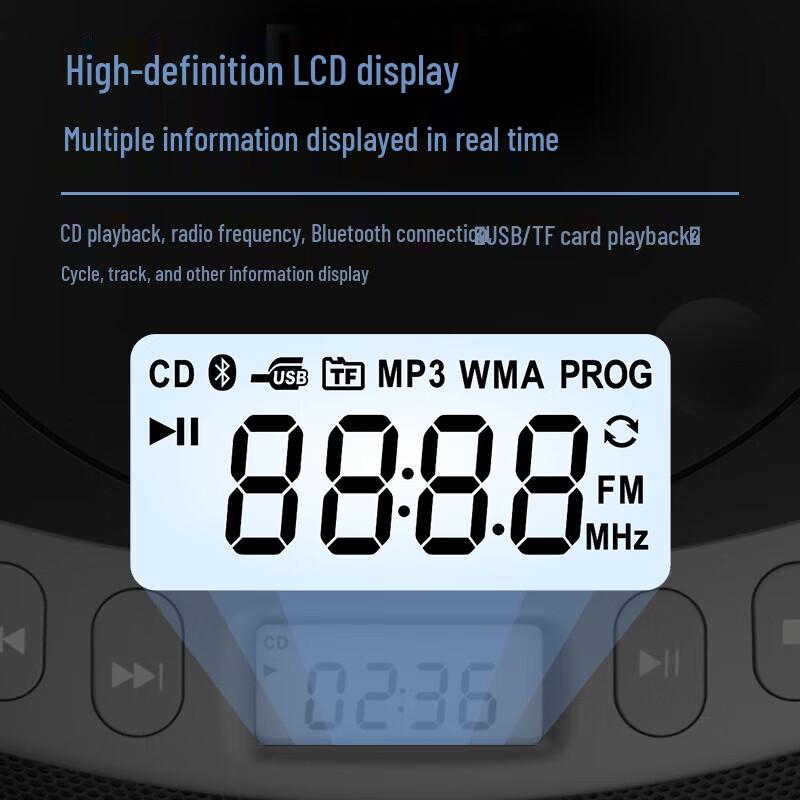 Philips AZ5468 Portable CD Player and Bluetooth Speaker (CN version)