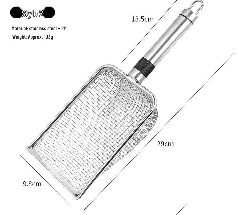 Large Stainless Steel Cat Litter Scoop & Multi-Purpose Shovel