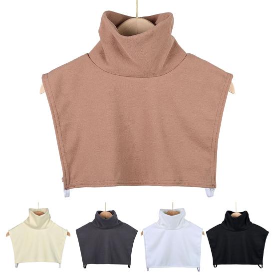 Fake Collar Pull-Over False Collar High-Neck Design Double-Sided Velvet Cold-Proof Neck Protector Autumn Winter Decoration