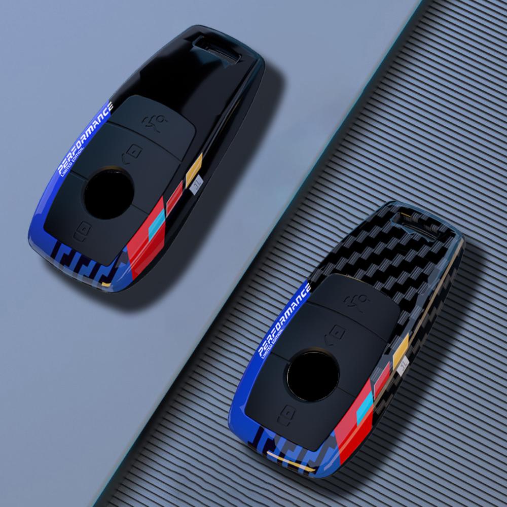 Abs Carbon Car Remote Key Case Cover Shell For Mercedes Benz A C E S G Class Glc Cle Cla Glb Gls W177 W205 W213 W222 X167 Amg