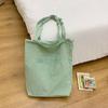 Korean-Style Retro Striped Tote Bag – Large Capacity Shoulder Bag