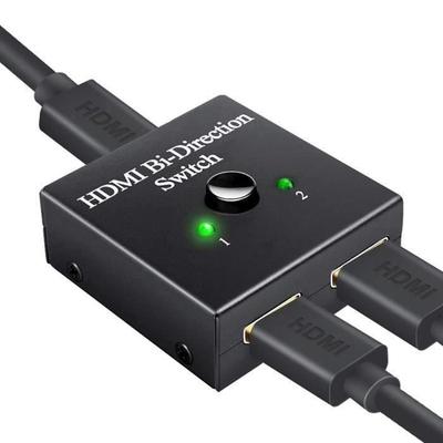 4K HDMI Switch Bi-directional HDMI Switch Splitter 2 IN 1 OUT-1 IN To 2 OUT 3D 1080P 4K@30Hz HDCP HDMI Switch