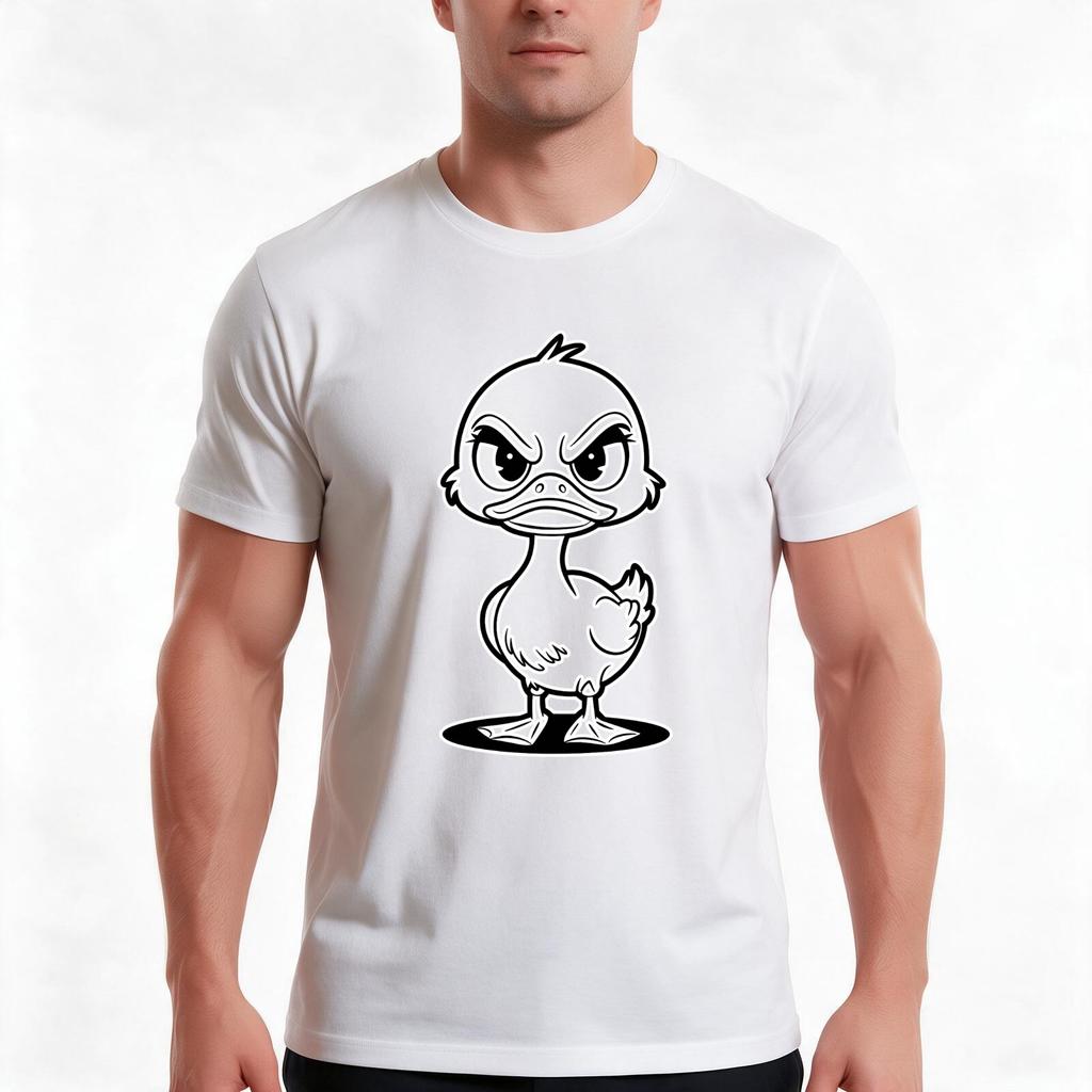Copy Of Grumpy Duck Cute Little Angry Duck Tshirt Summer Casual Cotton Tee Oversized Streetwear Tops Vintage Graphic Print