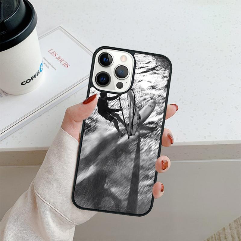 Extreme Sports Windsurf Sailing Phone Case For iPhone 17 Air 16 Pro Max 15 14 Plus 12 13 Shell Cover Coque