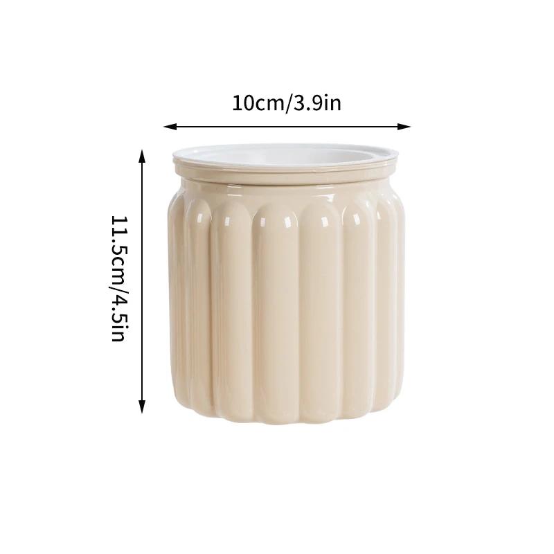 Self Watering Flowerpot Transparent Plastic Flower Vase Automatic Tabletop Lazy Hydroponic Succulent Plant Pot Home Office Decor