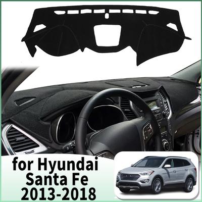 Fit for Hyundai Santa Fe Santafe 2013 2014-2018 Car Dashmat Accessories Dashboard Cover Pad DashMat Sunshade Protective Carpet