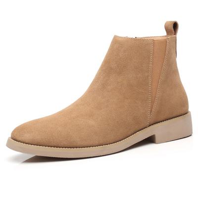Moda Moda Chelsea Męskie Szpiczaste Wygodne Zamek Buty Eleganckie Męskie Wsuwane Tanie 2024 Nowe Męskie Buty Zamszowe Zapatos Hombre Casual