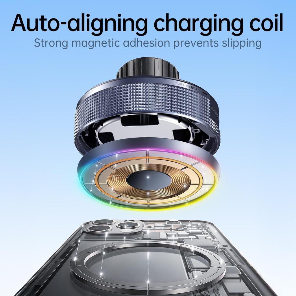 15W Magnetic Wireless Charger with 17mm Ball Base