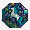 1pc Fantasy Unicorn Automatic Open/Close Umbrella, Windproof, Folding Compact Umbrella with Lightweight Design for Women/Men066
