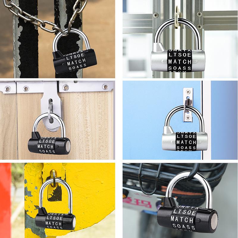 Heavy-Duty 5-Dial Gym Locker and Toolbox Combo Lock with Anti-Theft Window