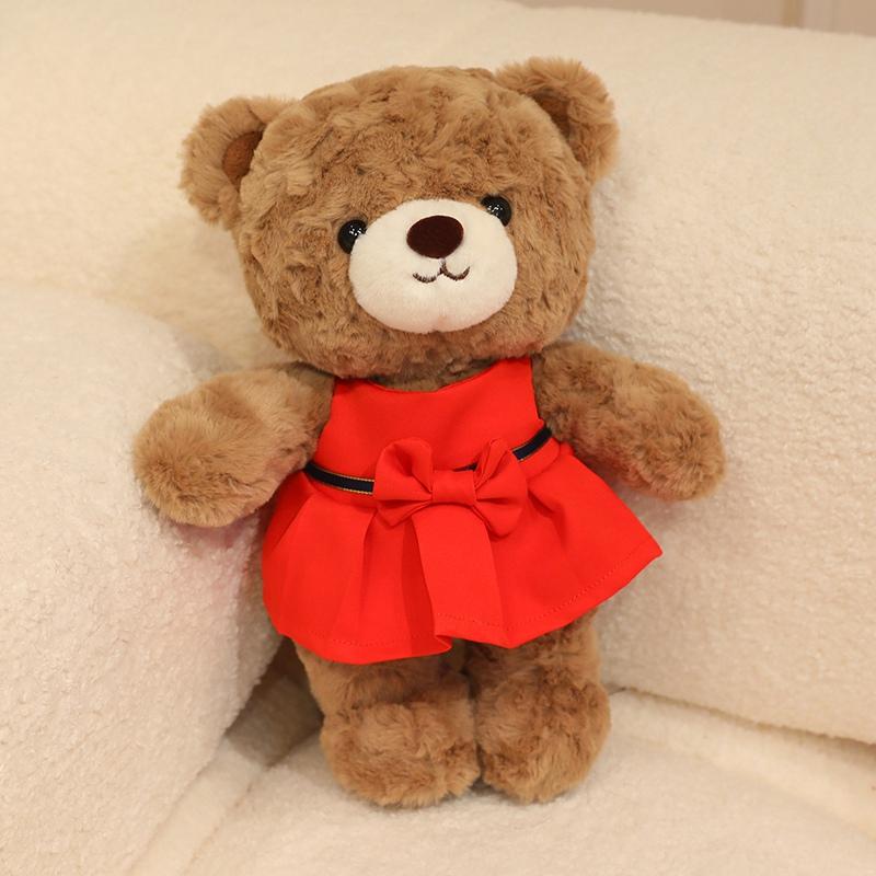 9 Styles Cute Teddy Bear Plush Toys Delicate Dressed Up Cartoon Little Bear Doll Warm Cozy Children Appease Bear Toys