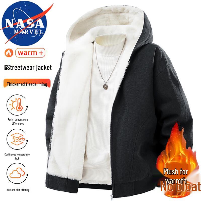 NASA MARVEL Men's Winter Hooded Padded Jacket