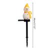 Outdoor Solar Pathway Lights Cute Cartton Small Snowman Solar Energy Lawn Light Grounding Light Landscape Garden Lamp