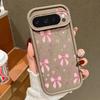 Pink Bowknots Floral Pattern Case For Google Pixel 10 Pro XL Shockproof Bumper Silicone Cover For Pixel 9A 9 8 7 Pro 8A 7A